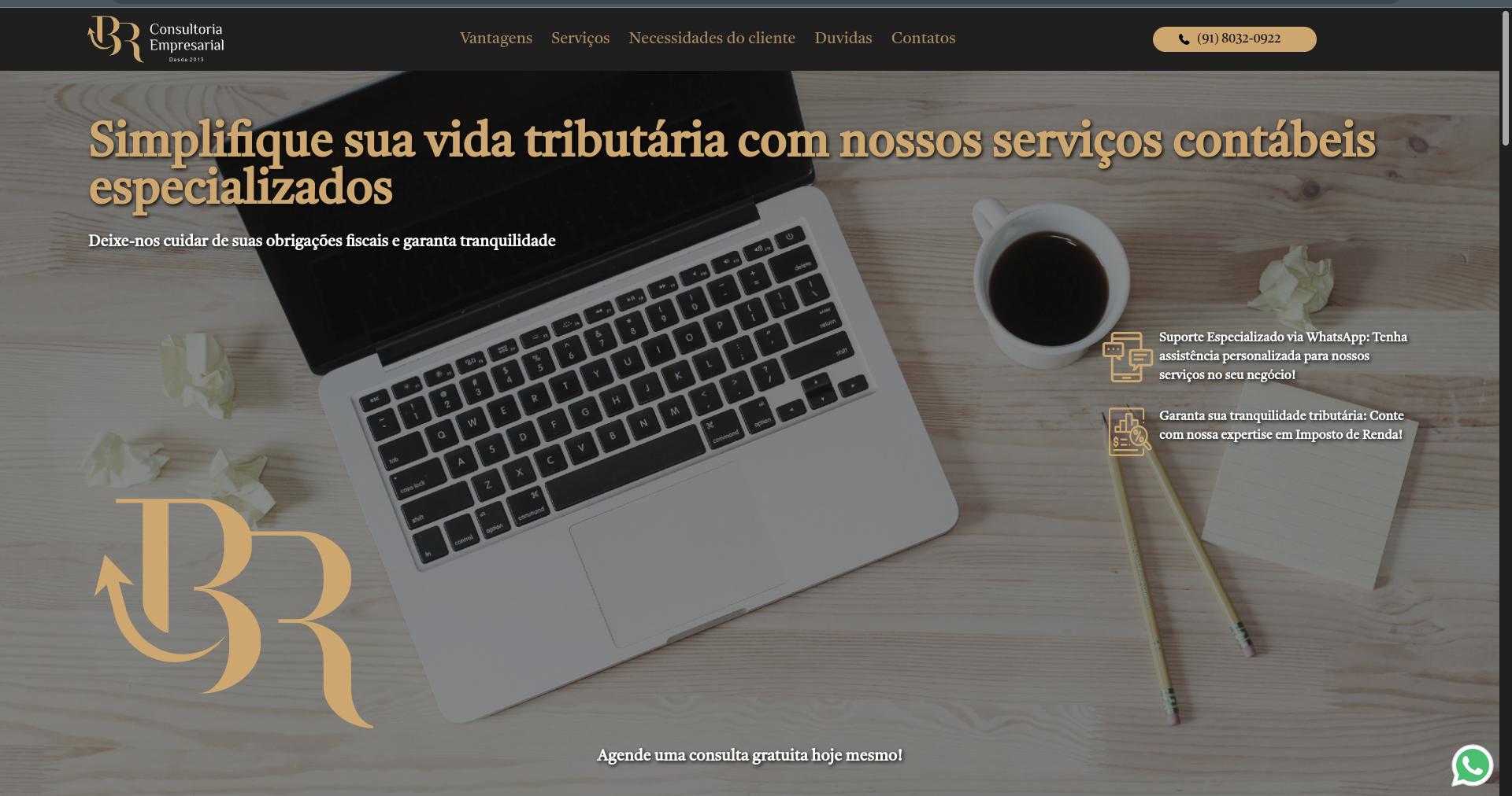 Imagem do site BR Consultoria